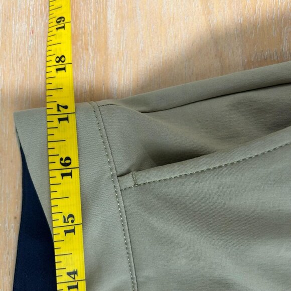 J Crew Stretch Performance Chino Pants Mens 33x34 Khaki Tan 484 Slim Zip Pocket - Picture 11 of 13